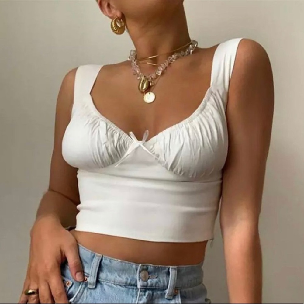 White Milkmaid Top